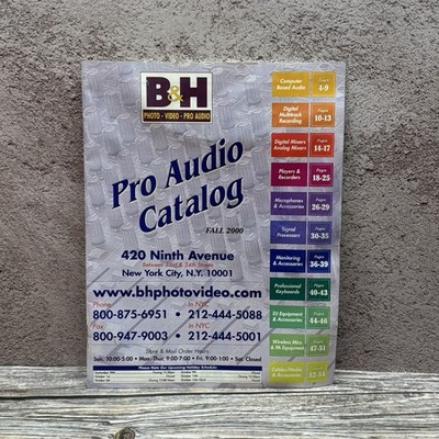 B&H Pro Audio Catalog Fall 2000 NYC   Vintage Gear Brochure Yamaha Sony 