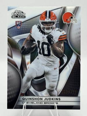 QUINSHON JUDKINS 2025 TOPPS CHROME BLACK ROOKIE REFRACTOR RC /299 #111 Q5849