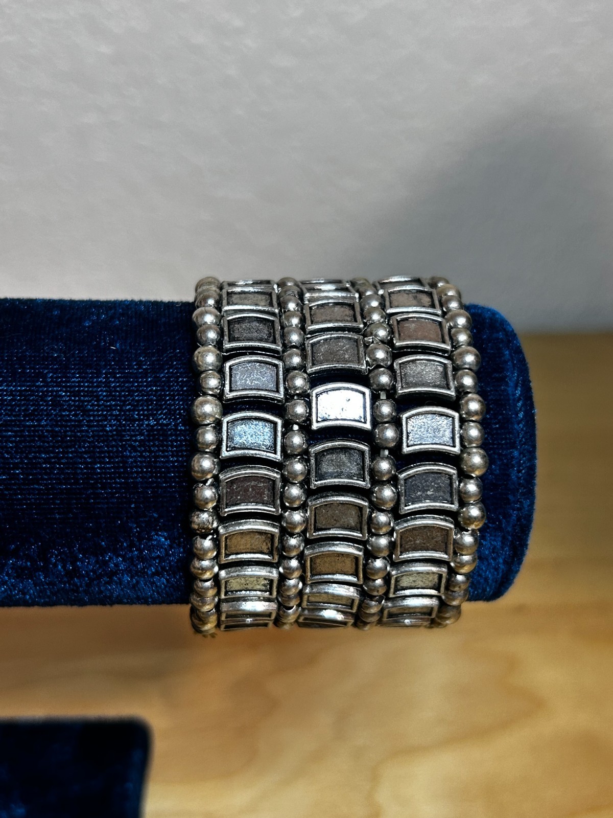 Beautiful Silver Clear Crystal Statement Stretch … - image 7