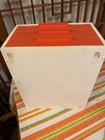 Vintage MCM Space Age Modular Plastic Stacking Orange Organizer Set Of Drawers — photo 6