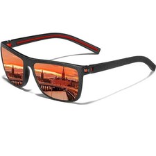 Square Polarized Sunglasses UV400 Lenses Lightweight Driving Unisex Glasses