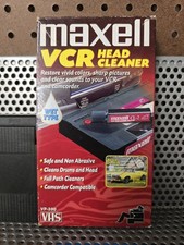Maxell Premium Video Head Cleaner VP-200 - Wet Type VHS - Camcorder Safe
