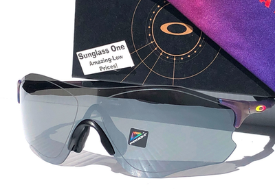 NEW Oakley EVZERO PATH Matte Cyan Purple Colorshift PRIZM Black