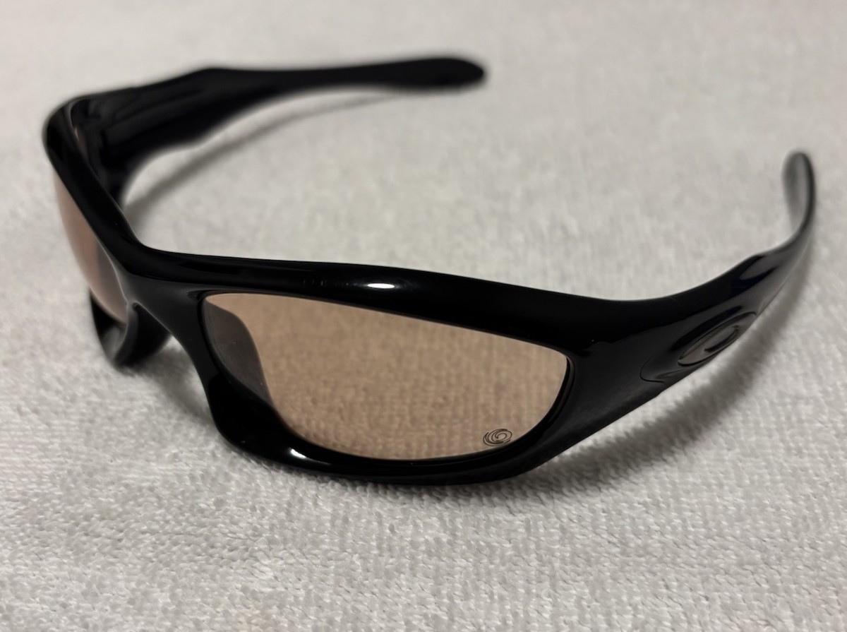 Oakley Monster Dog Polished Black Sunglasses - VR50 to Brown