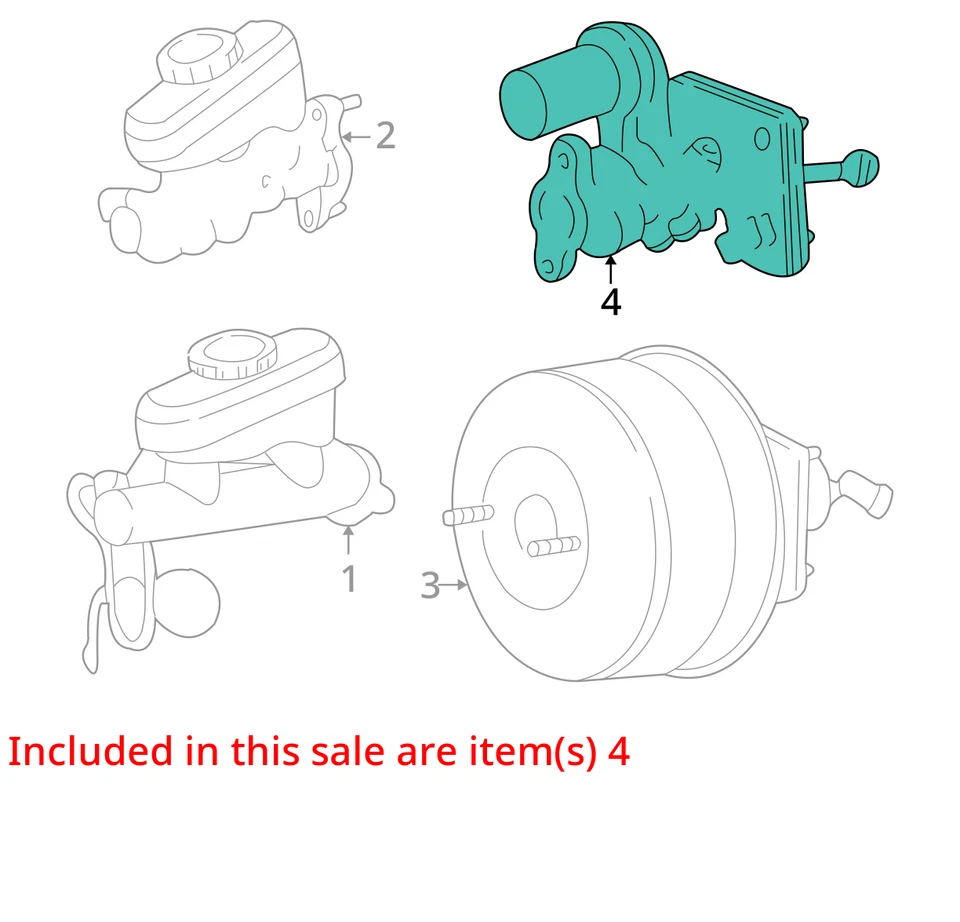 Ford Mustang 2000 potenciador de freno OEM 129 k millas - LKQ414204582 Foto 4 de 4