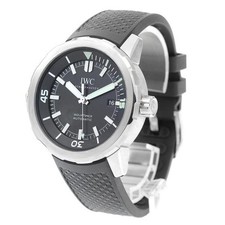 IWC AQUATIMER IW329001 44mm SS Rubber Black Dial Automatic Date #C371 2