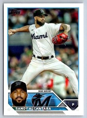 Sandy Alcantara 2023 Topps Series One #107 Miami Marlins Baseball