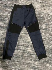 Steve s Jeans Boys Navy Black Moto Jogger Pants Size 10/12