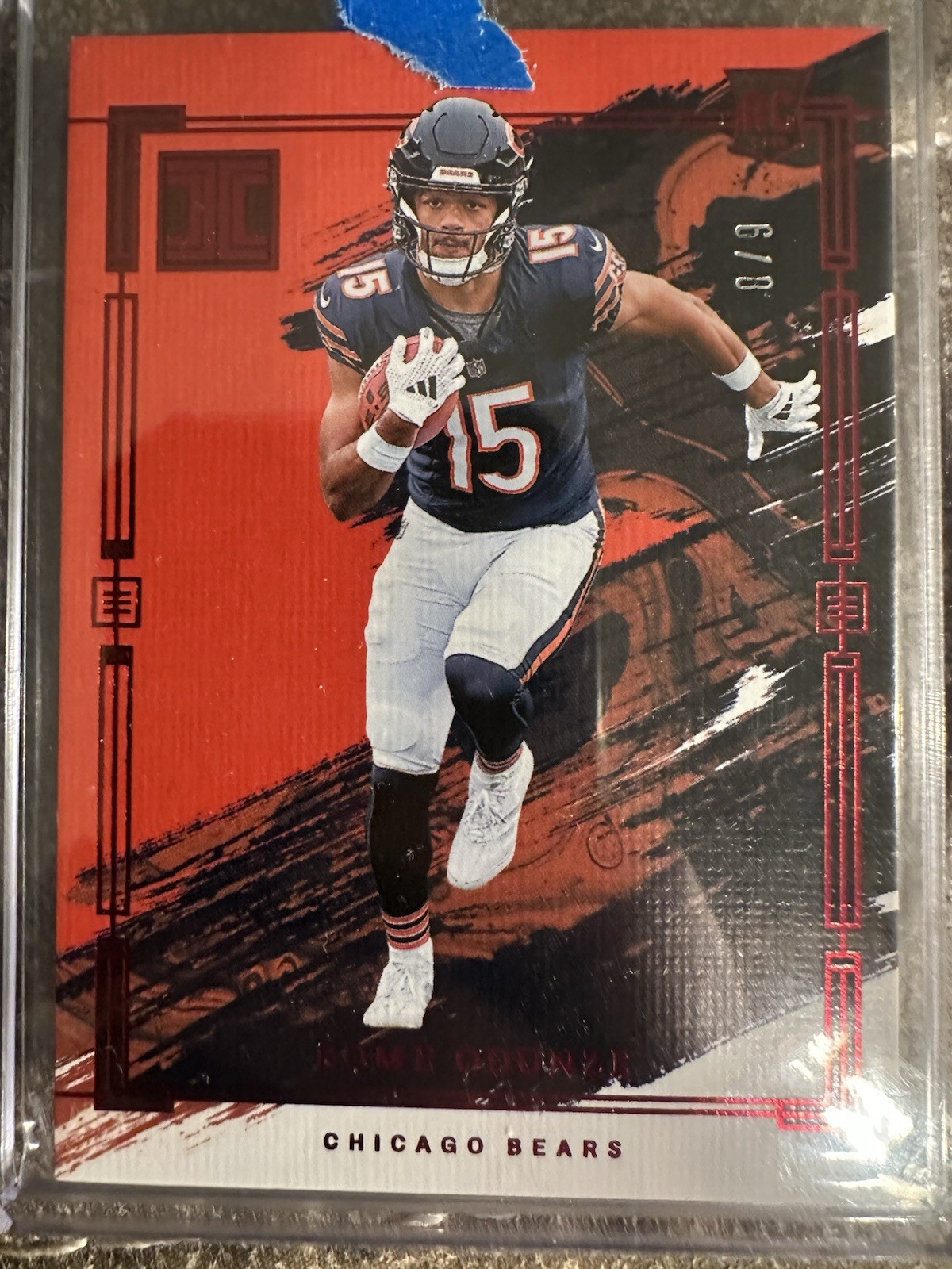 2024 Panini Impeccable FOTL Rome Odunze Rookie #79 Ruby /8 RC Chicago Bears
