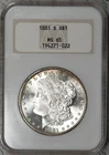 1881-S Morgan Dollar NGC MS65 Old Fatty Holder! #12EXH