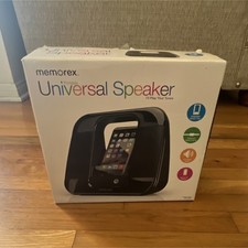 Memorex ML410BK Black Portable Speaker System Universal Wired AUX Input
