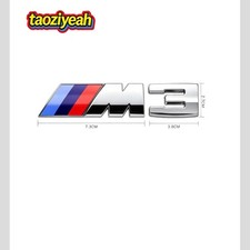 For F80 E36 E46 E90 M3 M 3 Letter Car Rear Lid Emblem Badge Sticker Gloss Chrome For F80 E36 E46 E90 M3 M 3 Letter Car Rear Lid Emblem Badge Sticker Gloss Chrome