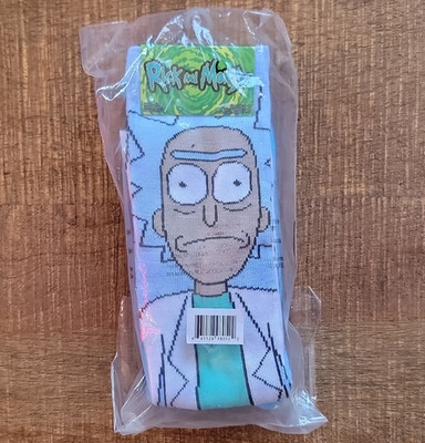 Rick and Morty Men s Crew Socks 3 diffrent Pair Size 6-12