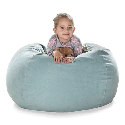YuppieLife Stuffed Animals Bean Bag Chair Cover Candy-Colored Bean Bag（Ju