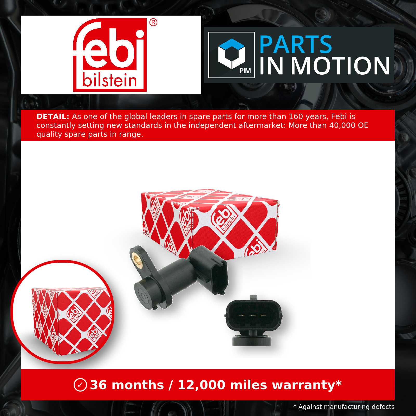 Camshaft Position Sensor fits OPEL VECTRA C 1.6 05 to 08 Z16XEP 024435096 Febi