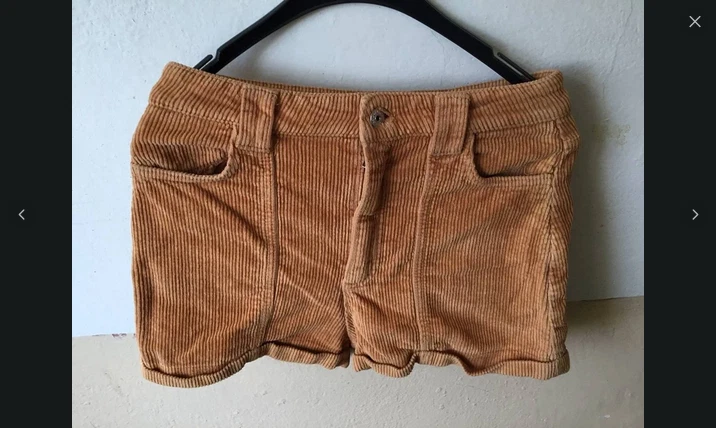 kurze Hose Shorts Cord 36 38 M