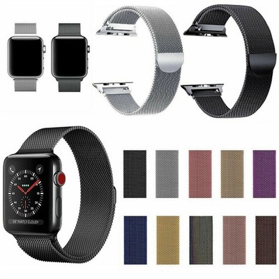 Magnetic Milanese Loop Band Strap For Apple iWatch 4/5/6 /SE/7/8/9/10/11 Series
