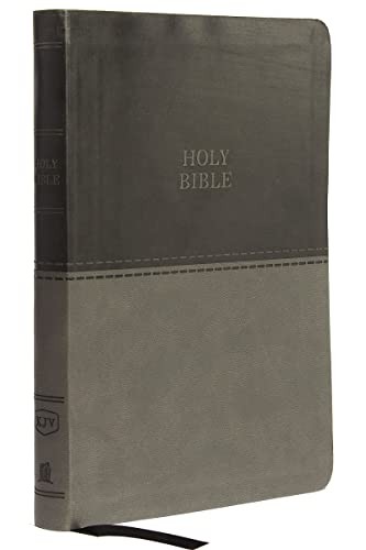 KJV, Value Thinline Bible, Large Print, Leathersoft, Gray, Red Letter Edition, - Image 3