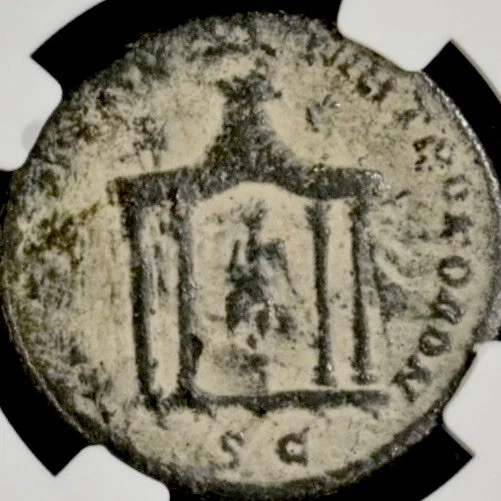 Trebonianus Gallus Sestertius Ancient Roman Coin Temple NGC Genuine 251-253AD - Image 3 of 4