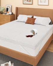2" Full Waterproof Mattress Topper Cover, 100 Waterproof, Oeko-TEX Certified...