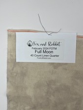 Fox and Rabbit 40 Ct Linen in Full Moon 17.75...