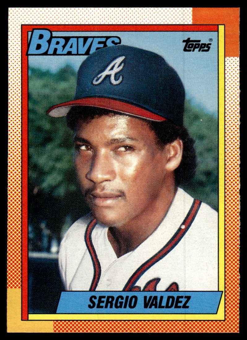 1990 O-Pee-Chee Sergio Valdez Atlanta Braves #199