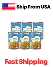  6 Cans Great Value Canned Mixed Vegetables, 15 oz