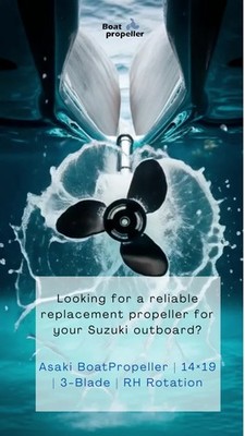 Propeller 58100-90J11-019 58100-90JB0-019 3X14X19 For SUZUKI