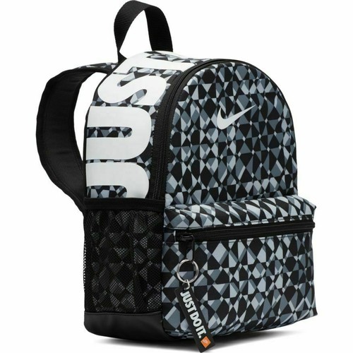 NWT NIKE Just Do It BRASILIA MINI BACKPACK Travel Play GEO BLACK WHT DM8988-010 - Picture 5 of 5