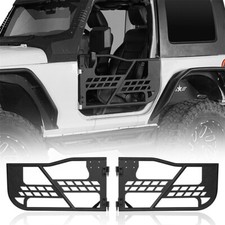 2pc Textured Steel Black Armor Off-road Tubular Doors For 07-18 Jeep Wrangler Jk 2pc Textured Steel Black Armor Off-road Tubular Doors For 07-18 Jeep Wrangler Jk