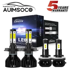 For Hyundai Tucson 2005-2009 Combo LED Headlight Fog Light Kit Bulbs 6500K White