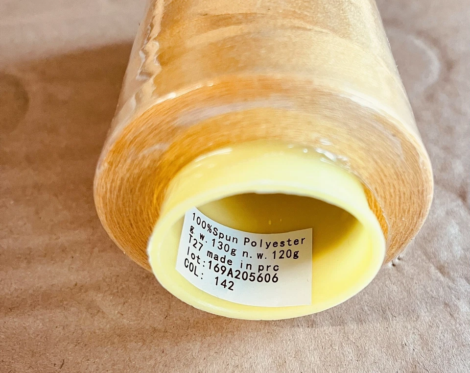 6 Big Spools Gold Marigold Sewing Serger Overlocker Quilt Thread T27 S2 Quality - Image 4 of 4