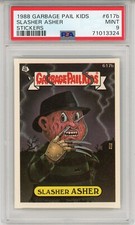 1988 Topps OS15 Garbage Pail Kids Series 15 SLASHER ASHER 617b Card PSA 9 MINT