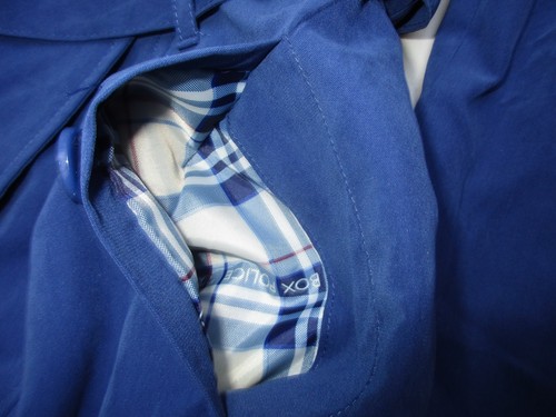 Her Universe Dr. Who Tardis Trench Coat Jacket Size L NWT - Picture 3 of 5