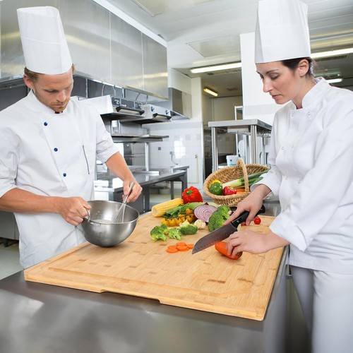 Versatile 36x24 Bamboo Butcher Block with Juice Groove - Perfect for Home Chefs - Picture 8 of 9