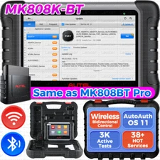 2024 Autel MaxiCOM MK808K-BT Bidirectional Car Diagnostic Scanner Tool Add K~ey