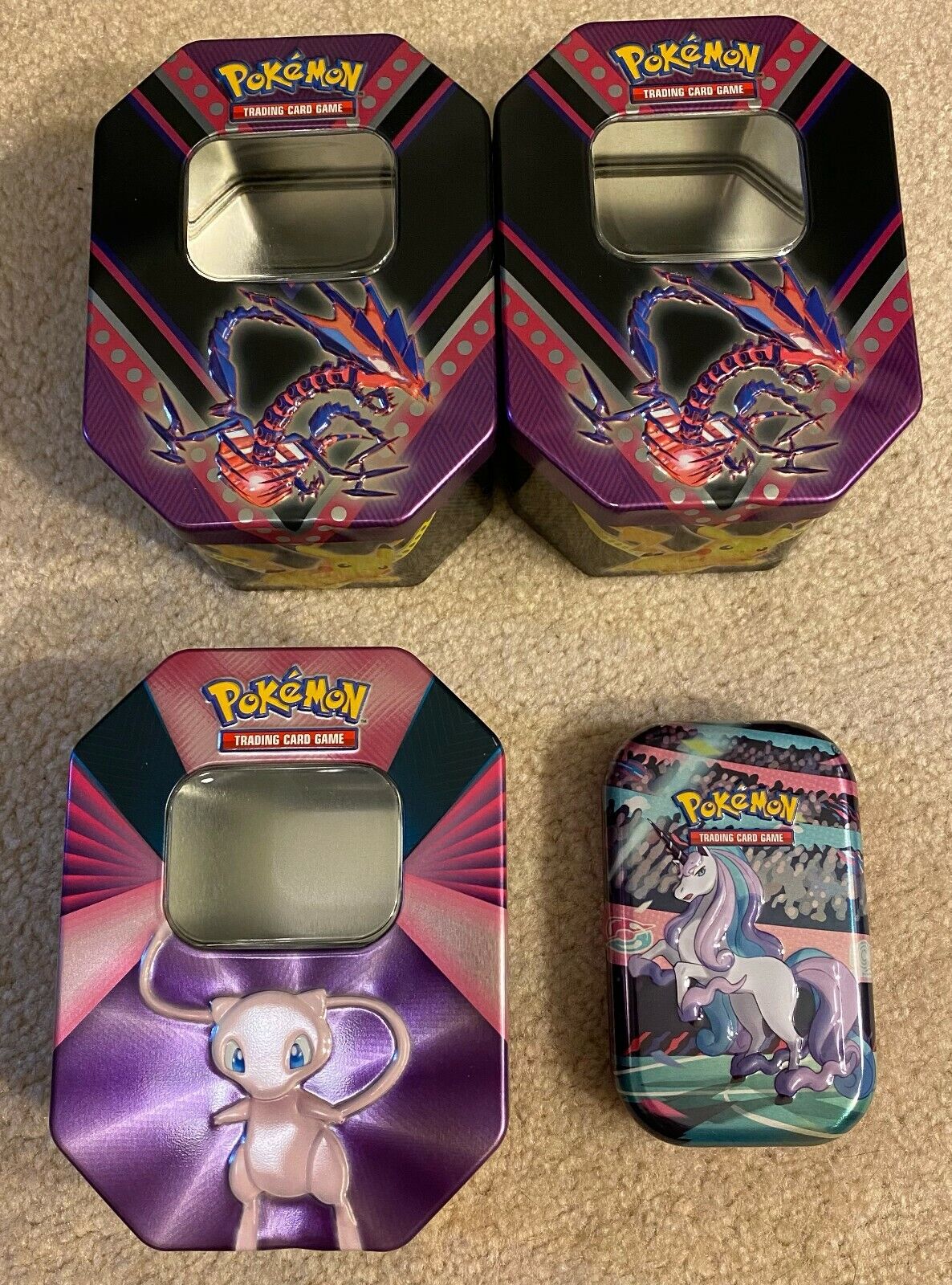 Pokemon TCG Empty Tins, Black & White, 3 versions, Starters, Nice!