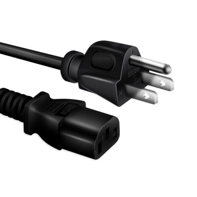 UL 6ft Power Cord Cable Lead For HP 24w 1CA86AA 24o X0J60AA 24uh K5A38AA Monitor