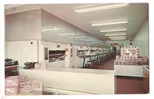 Home of OLD FASHION CLAXTON FRUIT CAKE Bakery  Interior  Georgia GA Postcard