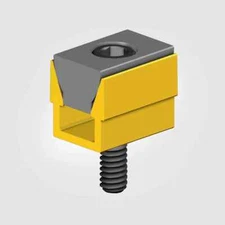 Mitee-Bite Model 375 Uni-Force Single T-Slot Wedge Clamp 4-40 Screw - 6 Pieces