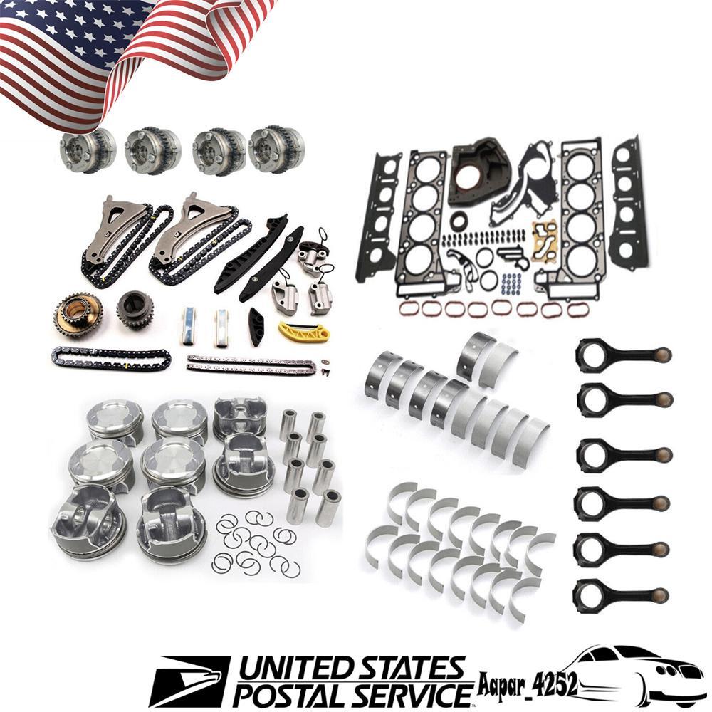 M278 Engine Full Rebuild Kit Piston Conrod Bearings Set For Mercedes-Benz 4.7L