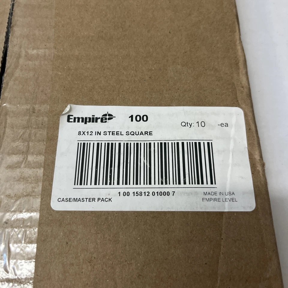 Box of 10 - Empire Level 100 8" X 12" Steel Square - Image 2 of 2