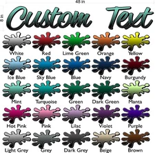 Custom Windshield Decal, Personalized Premium Automotive Vinyl text graphic CTDB