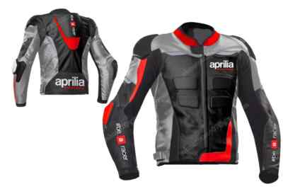 APRILIA Rennen Motorrad Lederjacke Männer Leder Bikerjacke Lederjacken-CE Armour