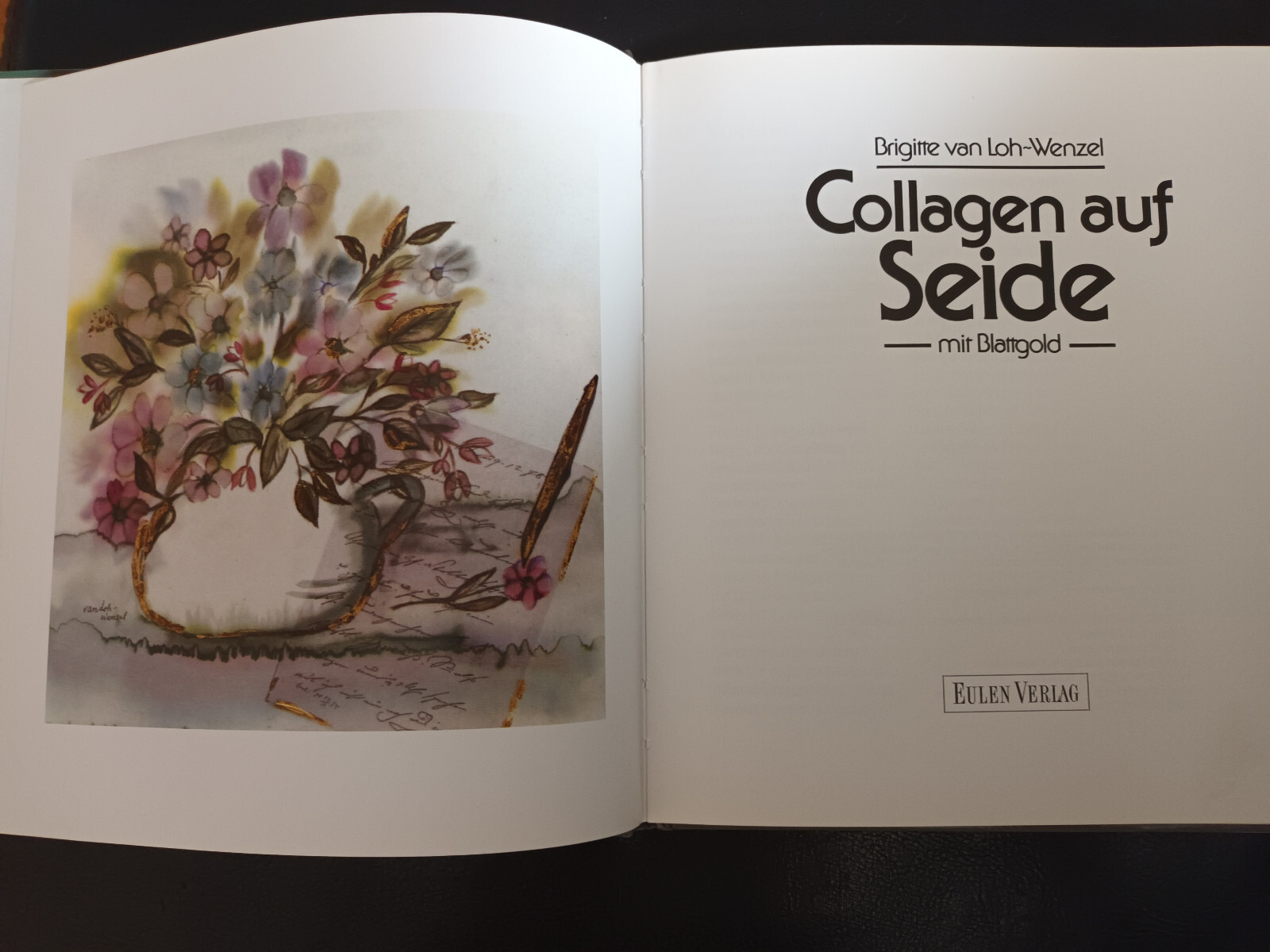 Thumbnail - Collagen Auf Seide Kunst Hobby Mit Blattgold ❤️neu❤️ Eulen Verlag