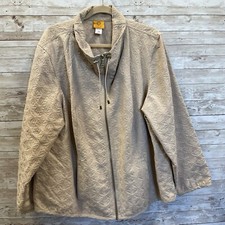 Ruby Rd. Womens Size 24W Jacket Beige Lightwe...