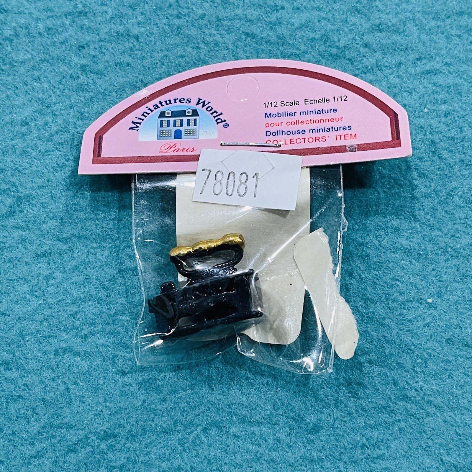 1 Inch Miniatures AZTEC MINIATURES - Antique Black Iron - 1 Inch Scale Dollhouse ...