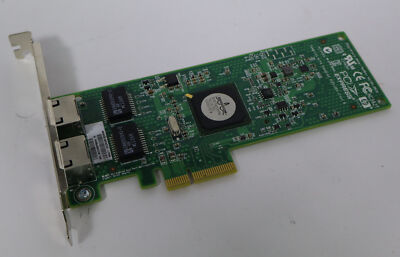 HP Broadcom Dual Port Gigabit PCIe Full Height Network Adapter 458491-001