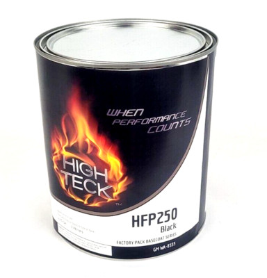 HIGH TECK HFP250 GM 8555 Ebony Black Basecoat Paint Gallon | eBay
