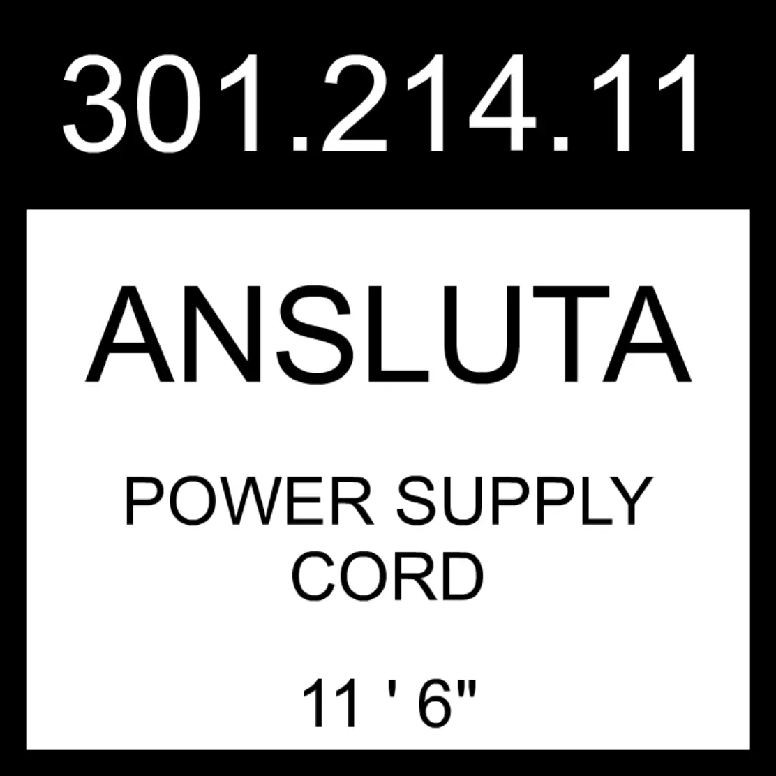 Ansluta power supply cord deals